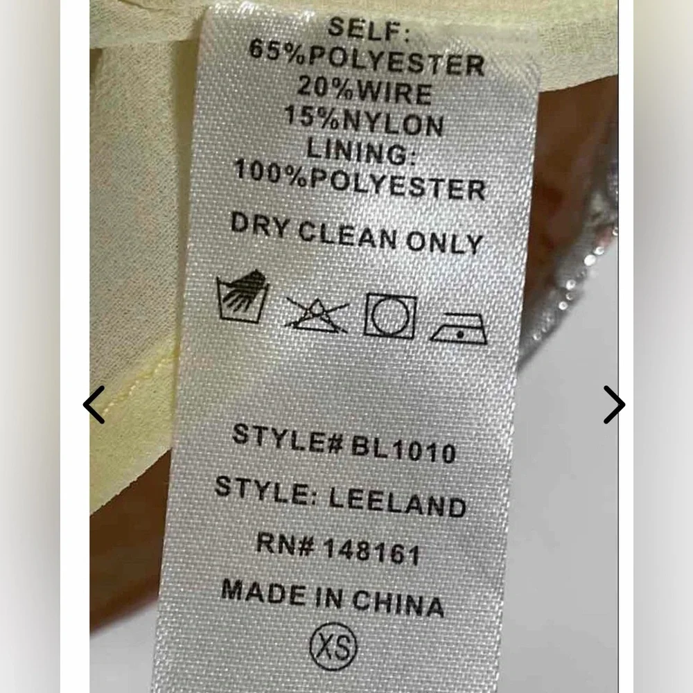 Metallic Floral Puff Sleeve Top | Bachelorette Party Statement Top XS - Picture 5 of 5